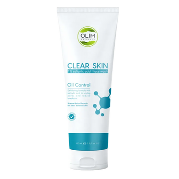 OLIM NATURALS - Salicylic Acid Face Wash: Blemish-Busting, Oil-Balancing, Clarifying, Exfoliating Cleanser for Acne-Prone Skin 100 ML